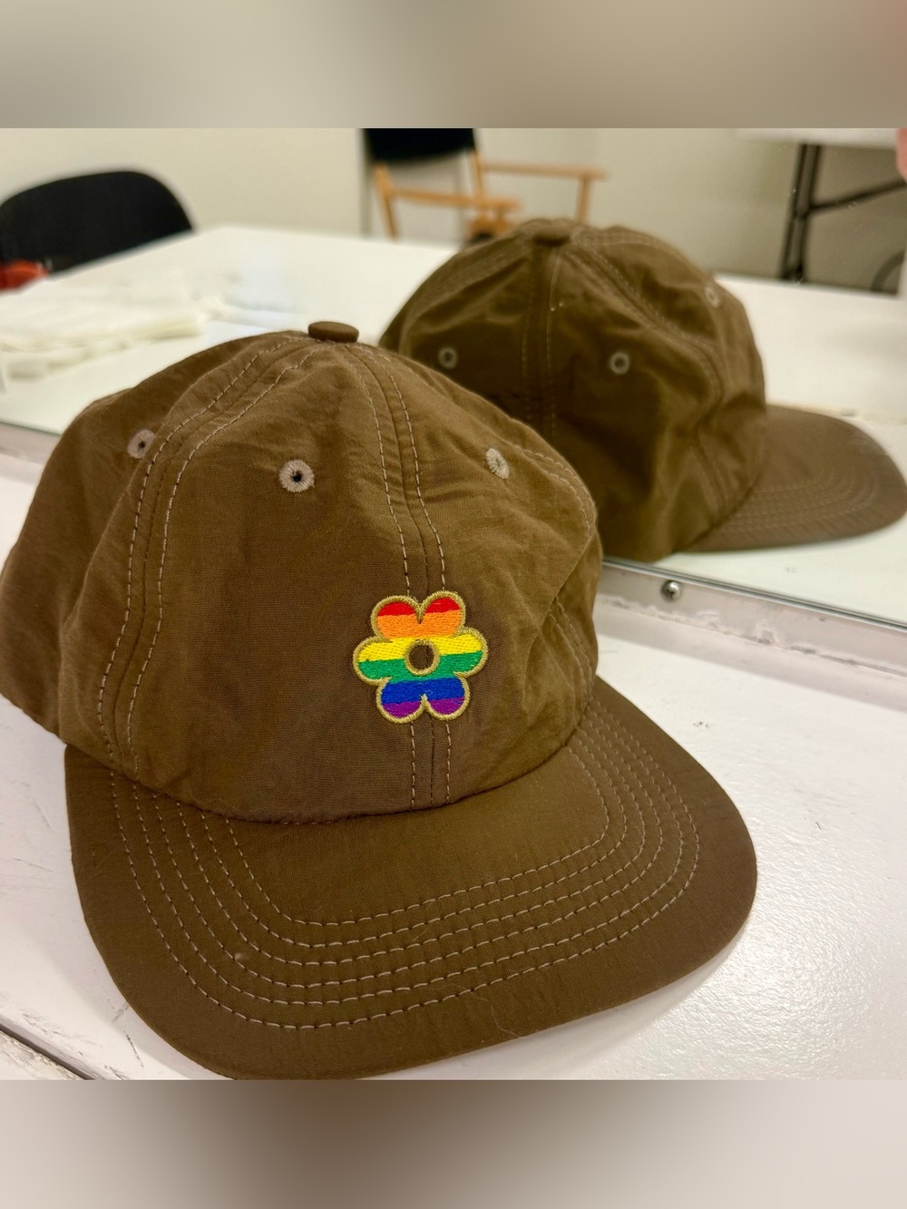 Goiaba x Lenita Bloom in Pride Rainbow Flower Adjustable Cap 🌼🌈🌼